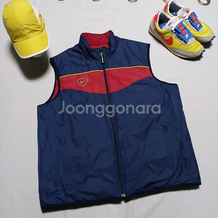 NIKE 나이키 양면 퀄팅 패딩 조끼 베스트 자켓 빈티지 구제--1
