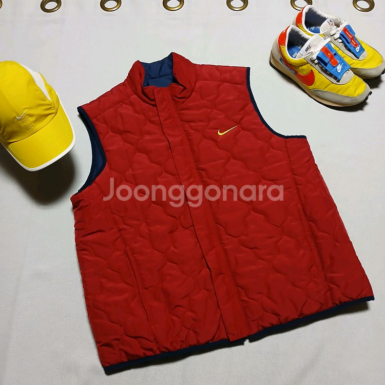 NIKE 나이키 양면 퀄팅 패딩 조끼 베스트 자켓 빈티지 구제--2