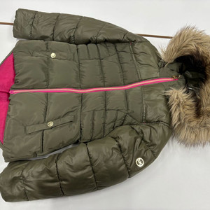 마이클코어스 7-8 후드 퍼 패딩 키즈 130 여아130