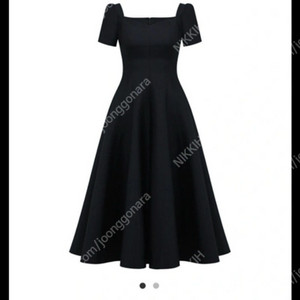 (새상품)메르시비앙 메비 울실크 블랙펄 드레스