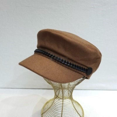 블랙체인 모직 마도로스 모자 새제품--3