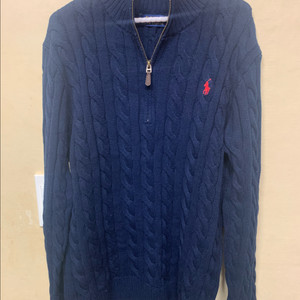 폴로 랄프로렌 케이블 니트 집업 스웨터