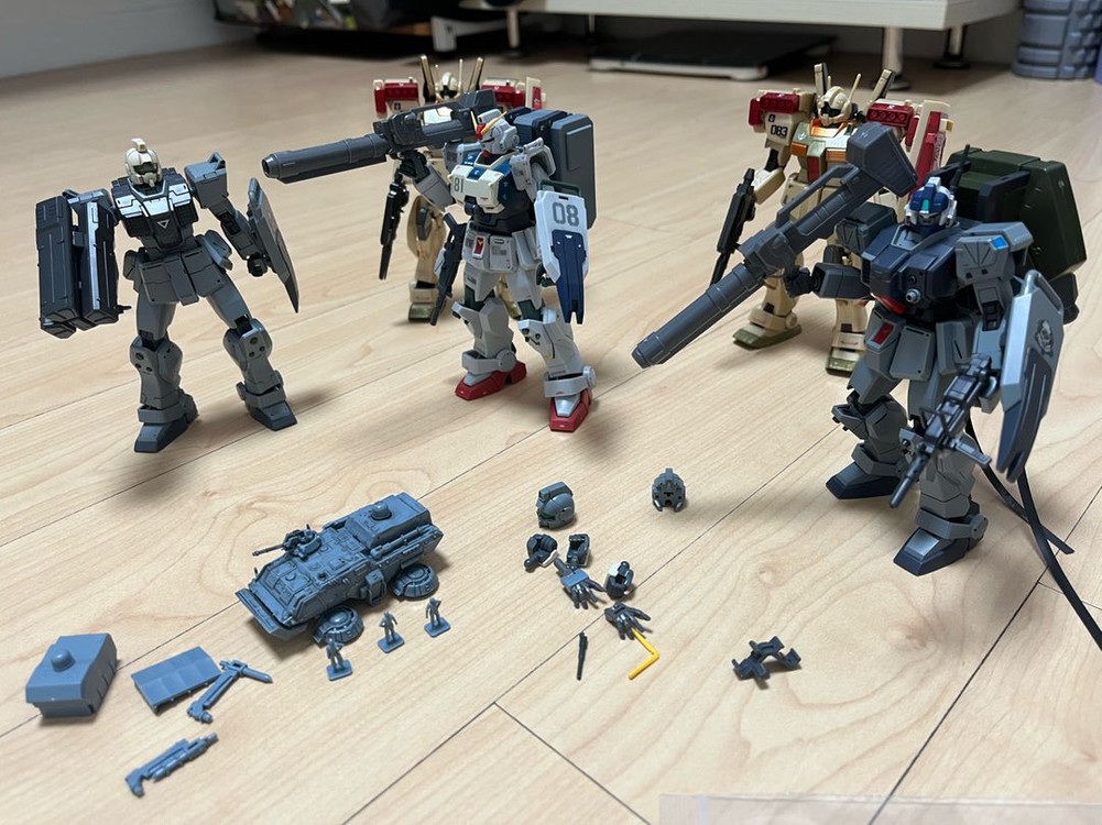 HG 짐, 로봇혼 육전형 건담, 호바트럭 외 판매--2