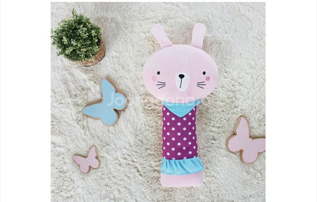 자동차 안전벨트 애착인형 깡총토끼--0