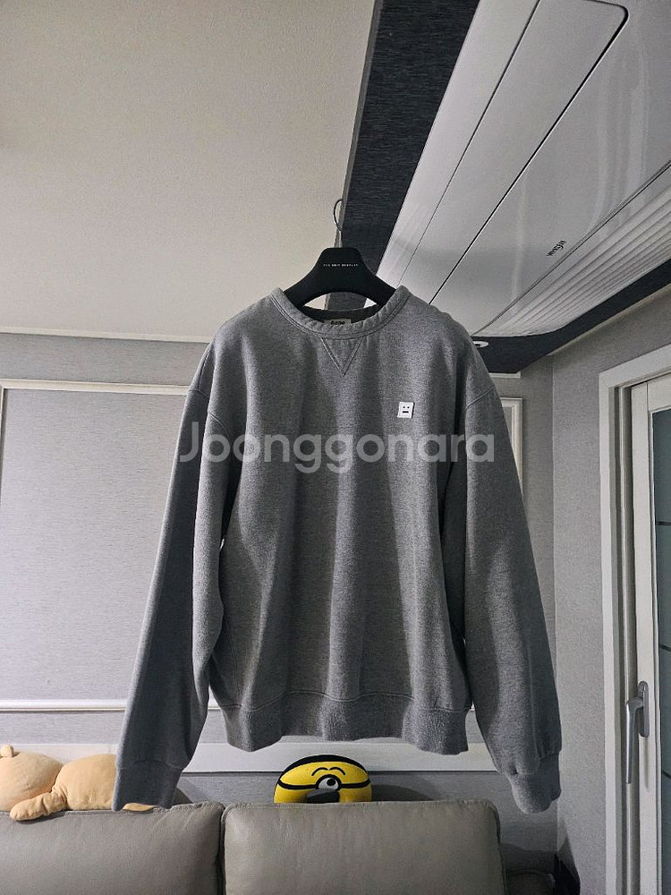 [거의 새것] 아크네 맨투맨 티셔츠 그레이 xl--0