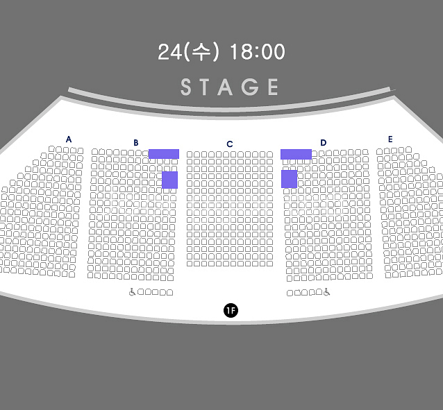 유니버설발레단 호두까기인형 20(토) 23(화) 24(수) 27(토) VIP석 2연석--5