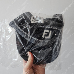 풋조이 니트 자카드 디올맛 겨울선캡 골프선캡 여자골프썬캡