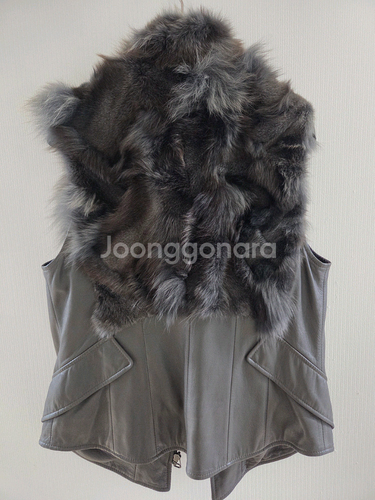 양가죽 밍크 베스트--1