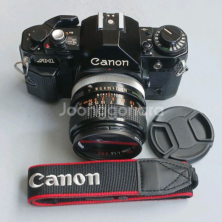 A-1 필름카메라 + 50mm f/1.4 렌즈 세트--5