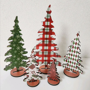 새상품)원목 크리스마스 트리 5개 일괄