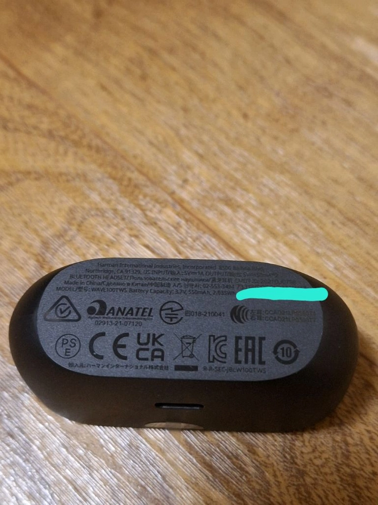 JBL WAVE 100 tws 블랙 이미지