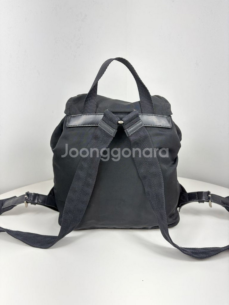 프라다 나일론 투포켓 스몰 백팩--5