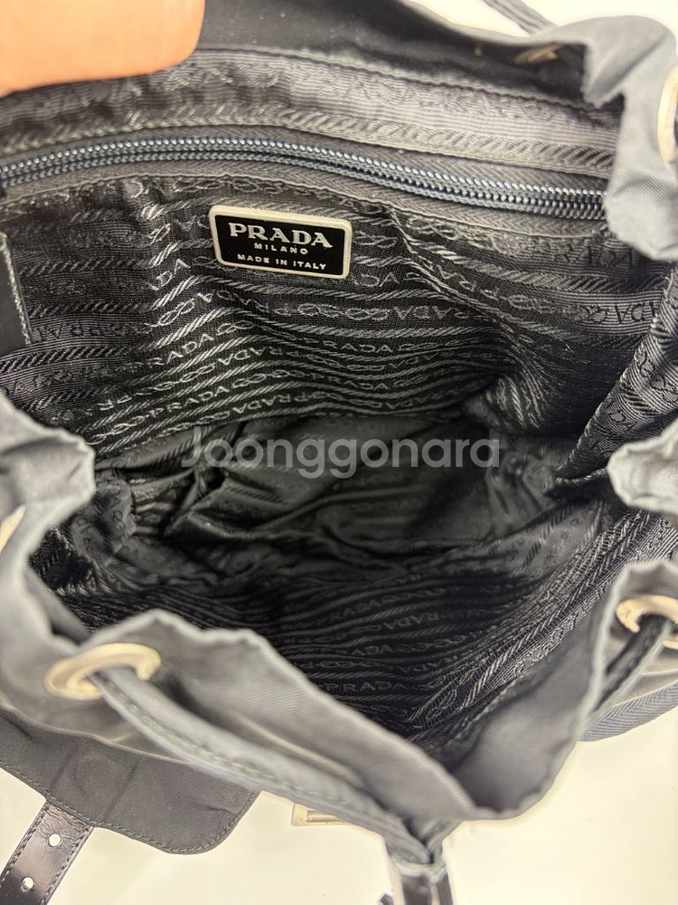 프라다 나일론 투포켓 스몰 백팩--8