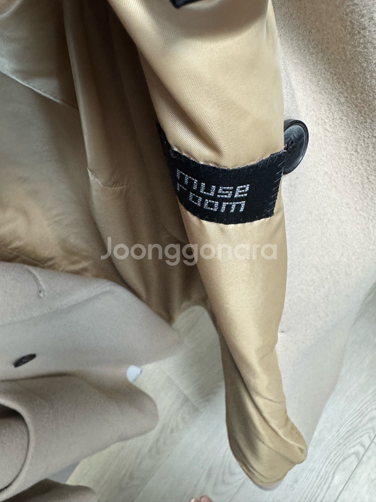 오버핏 더블 코트--2