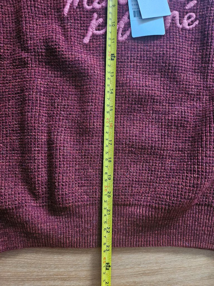 메종키츠네 핸드라이팅 와플니트--6