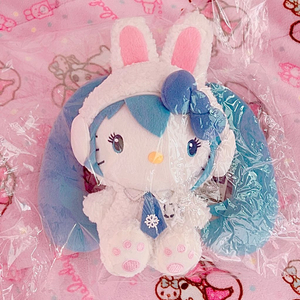 고전빈티지홋카이도유키미쿠키티인형마스코트토끼우사기 이미지