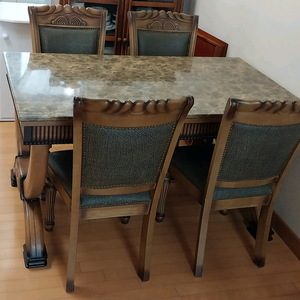 에넥스 고급대리석 식탁 & 의자 세트