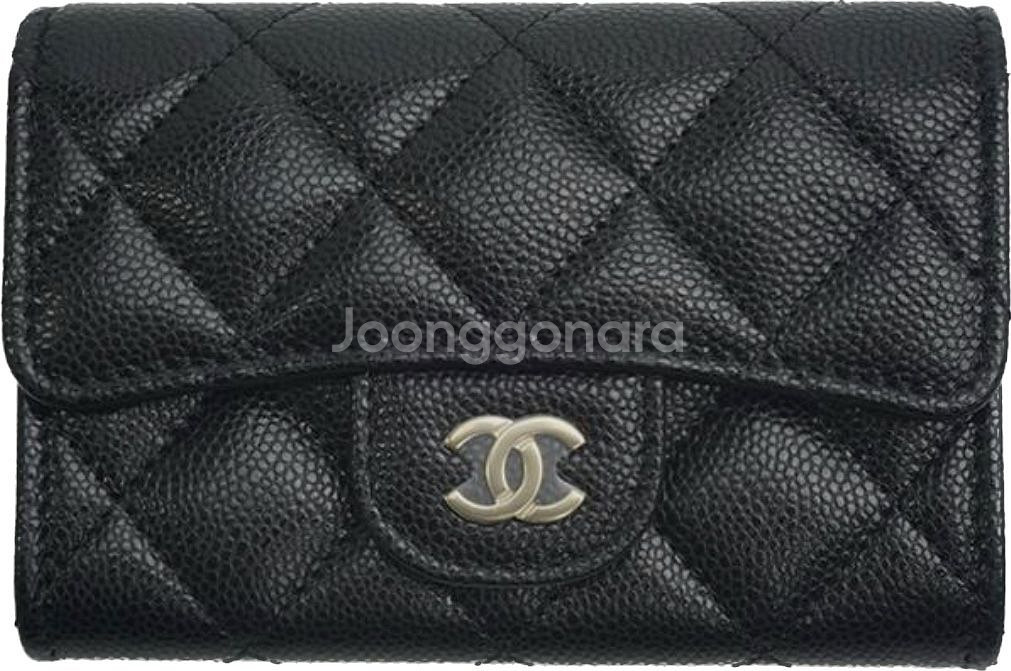 샤넬 카드지갑 클래식 캐비어 금똑이 Chanel--3