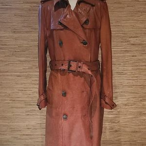 코치(Coach) 가죽 트렌치코트(44~55)