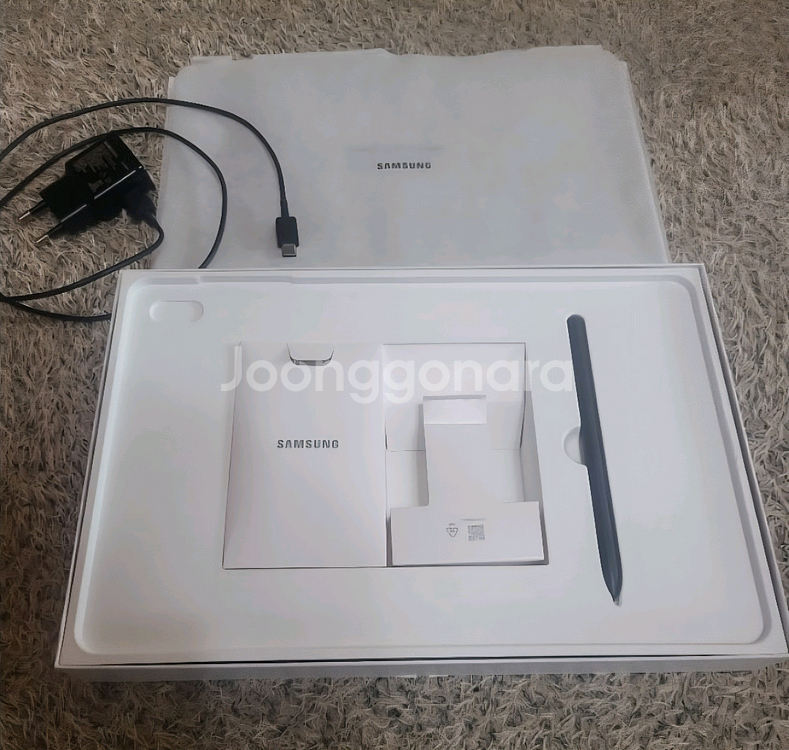 갤럭시 탭 S7 FE 128GB(최상급)+정품 키보드+--3