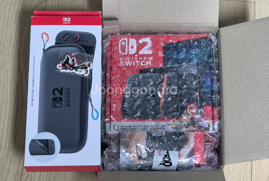 [미개봉] 닌텐도 스위치2 마리오카트 월드세트 + 프로컨트롤러 + 휴대용 케이스--0