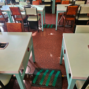 업소용 식탁 의자 세트(수저통/가스렌지포함/도시가스)