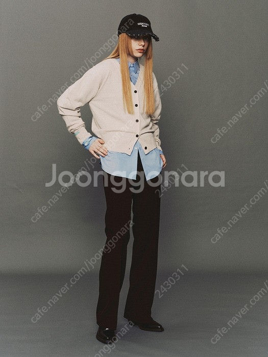 인스턴트펑크 클래식 스트레이트 핏 슬랙스 블랙 스몰--0