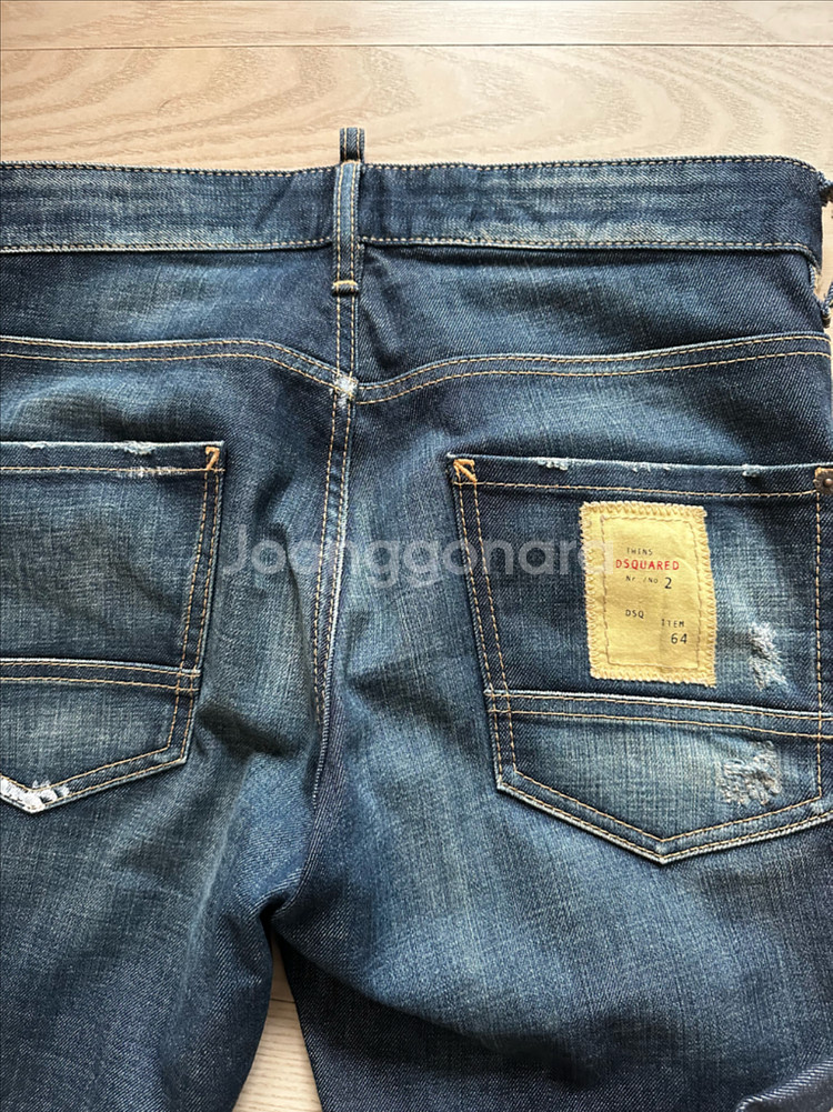 디스퀘어드2 남성 데님 청바지 46(32인치)--3