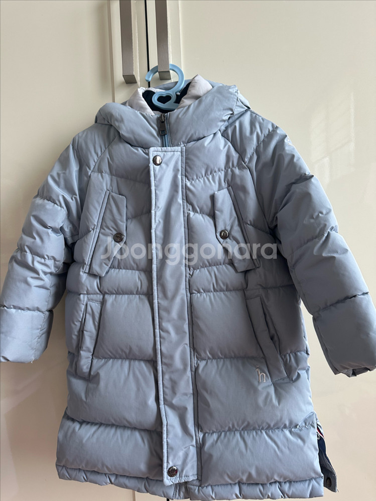 헤지스 키즈 블루 롱패딩 점퍼(110)--0