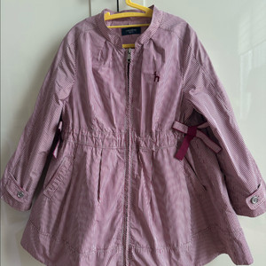 헤지스 깅엄체크 자켓 120 사이즈