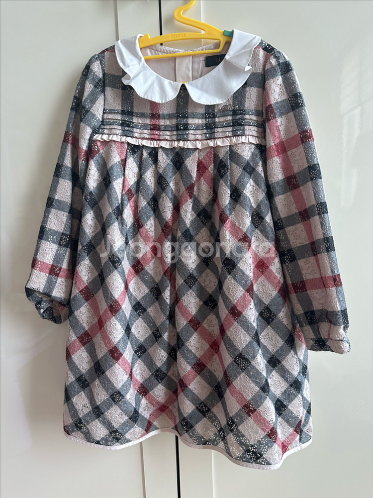 닥스 레이스 체크 원피스(120)--0