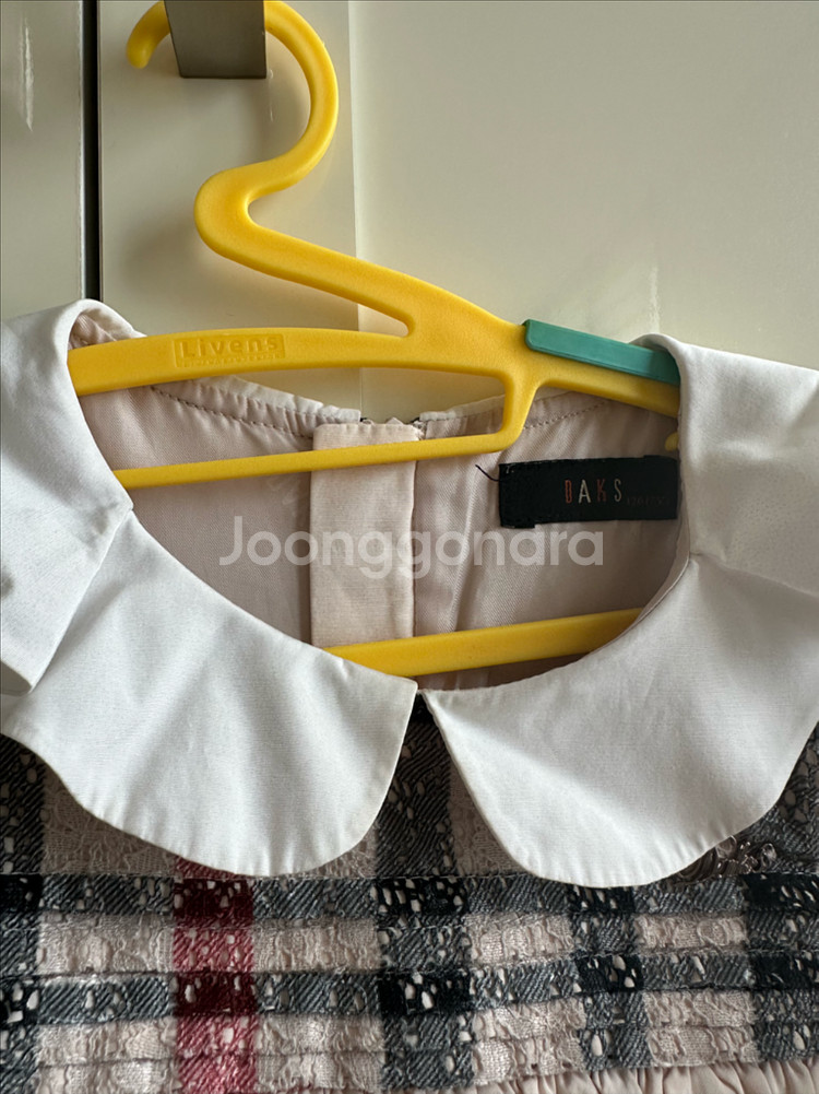 닥스 레이스 체크 원피스(120)--1