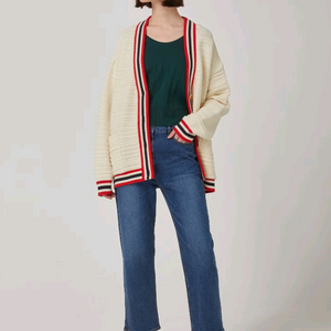 스튜디오톰보이 컬라배색 가디건 프리사이즈