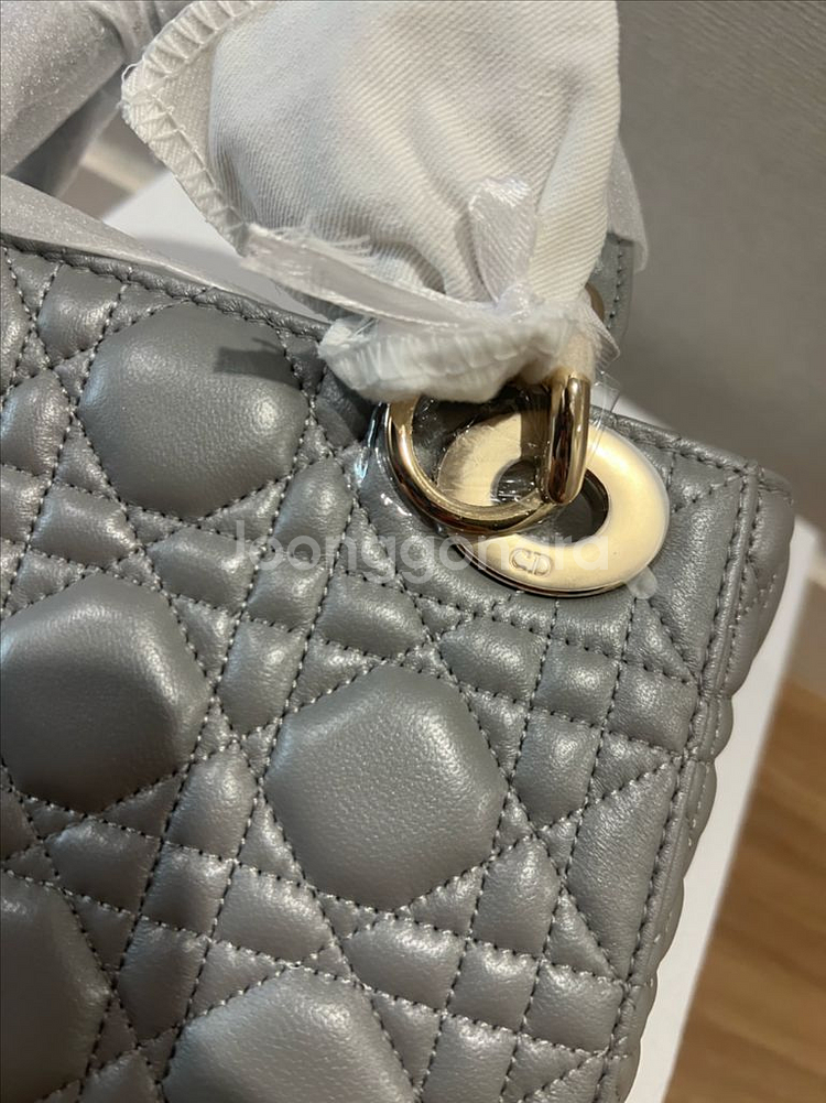 디올 레이디백 그레이 미니--1