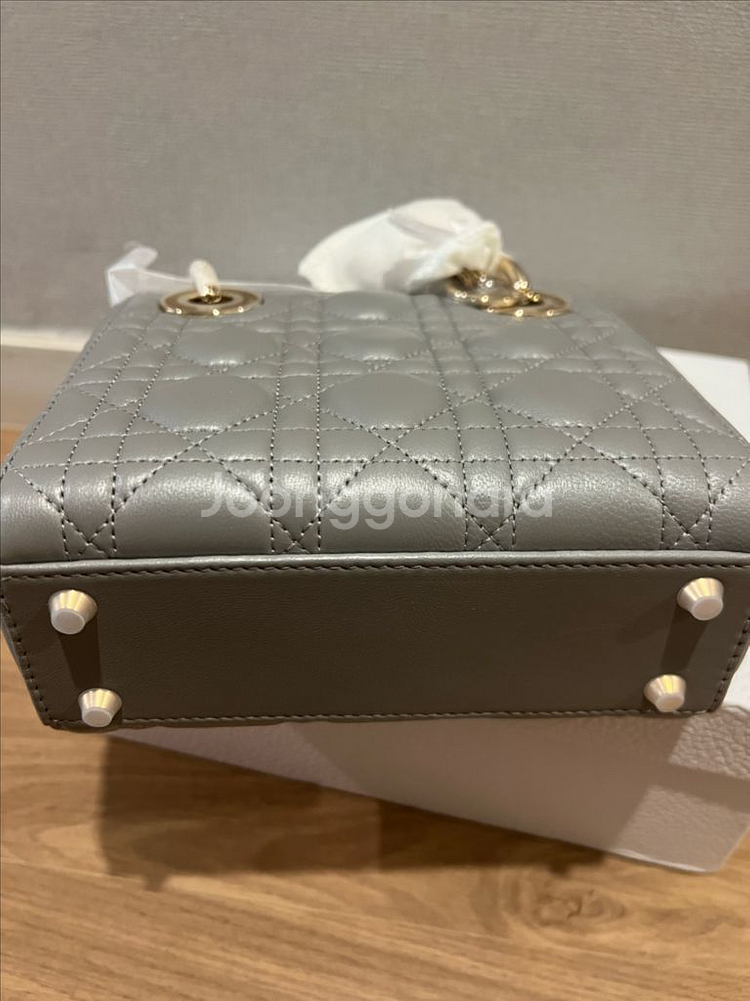 디올 레이디백 그레이 미니--2