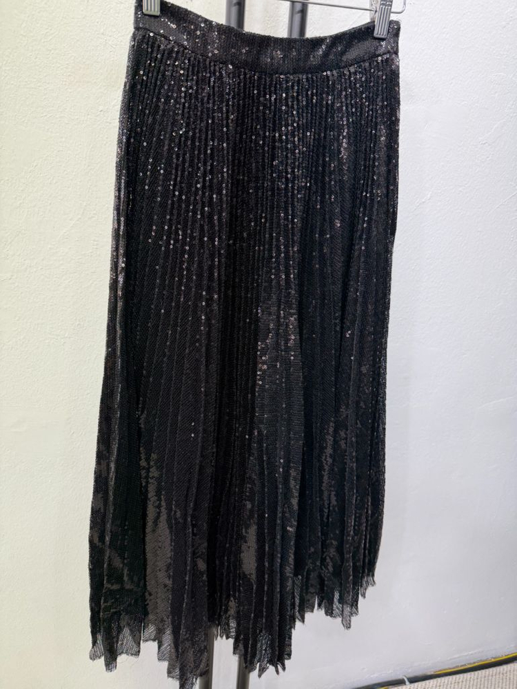 매장판정품) MSGM 스팽글 플리츠 스커트 38--1