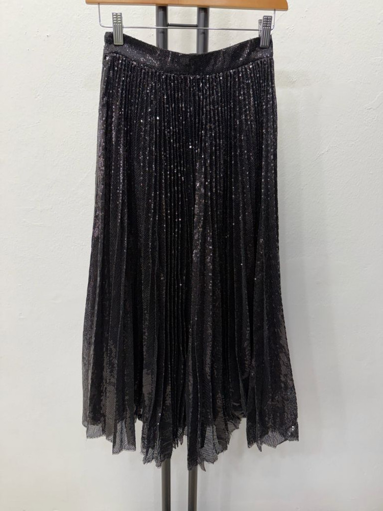 매장판정품) MSGM 스팽글 플리츠 스커트 38--2
