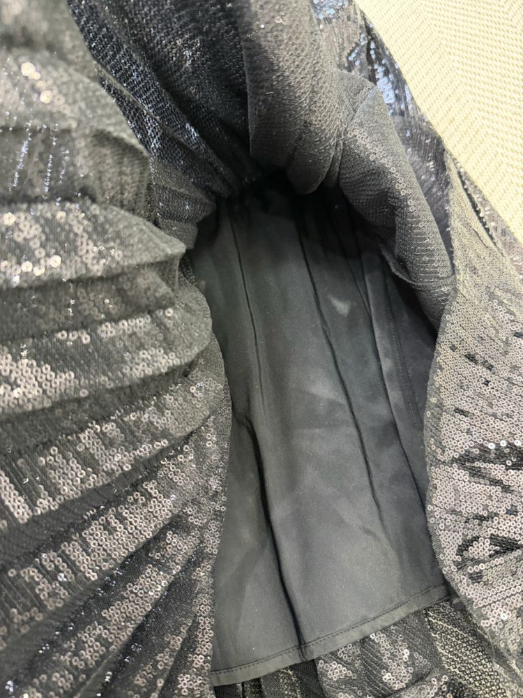 매장판정품) MSGM 스팽글 플리츠 스커트 38--4