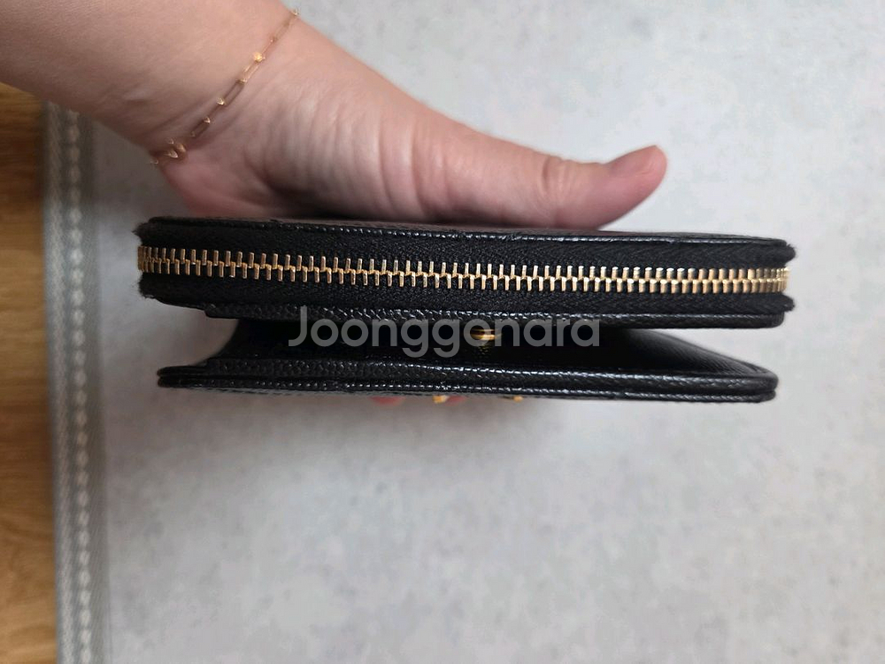 입생로랑 금장반지갑--3