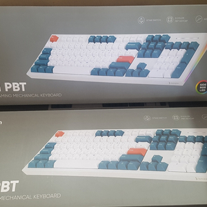 주연테크 JK01 PBT 화이트 갈축 100개
