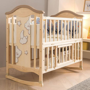 쁘띠라뺑 원목아기침대 팝니당 (m사이즈)