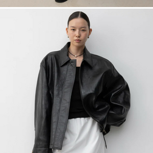 디애퍼처 가죽 블루종(양가죽)