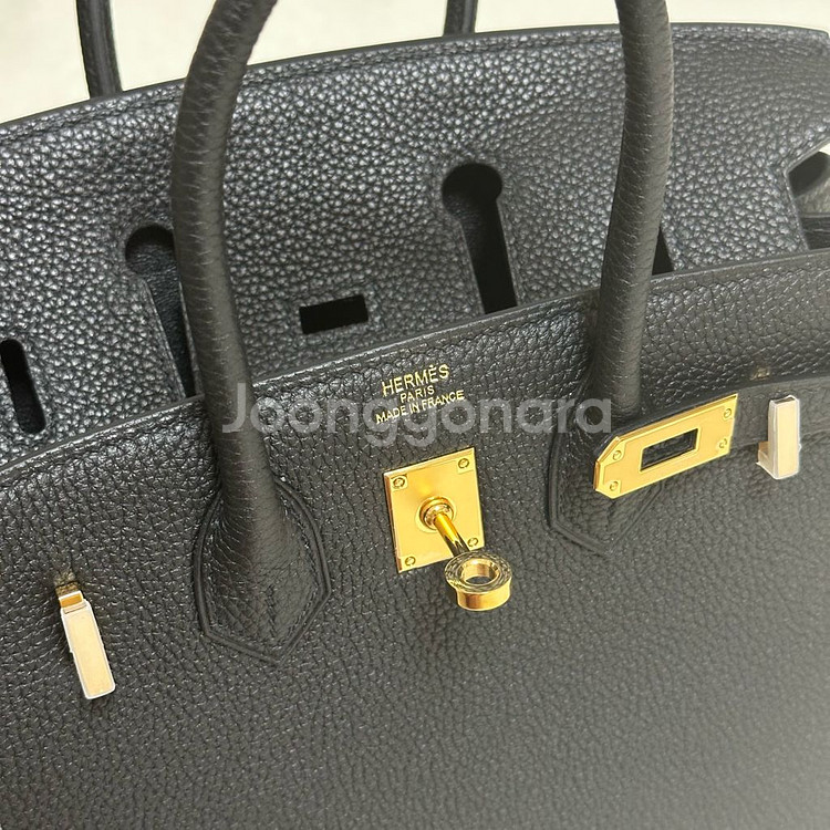 에르메스 버킨25 블랙금장--1