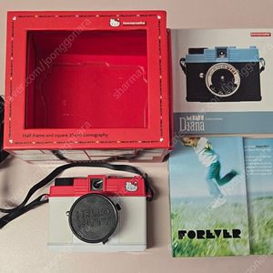 로모그래피 다이아나 미니 헬로키티 필름 토이 카메라