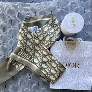 디올 오블리크 스카프 (그레이)