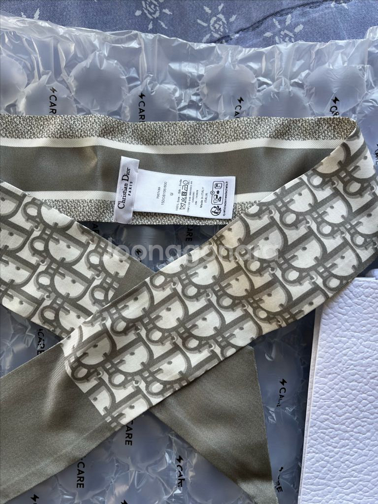 디올 오블리크 스카프 (그레이)--2