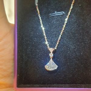 불ㄱㄹ 디바스 로즈골드 보석 목걸이 (925실버)