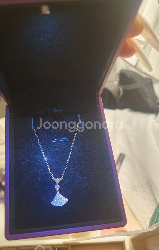 불ㄱㄹ 디바스 로즈골드 보석 목걸이 (925실버)--3