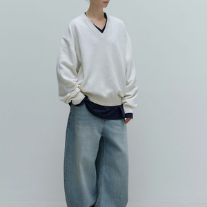 문달 데님 MOONDAL Denver Curved Denim in Light Blue