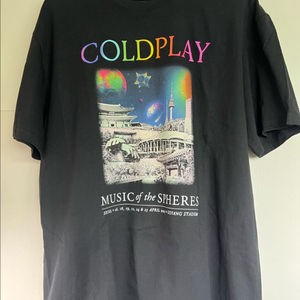 콜드 플레이 티셔츠 08 XL 판매 합니다